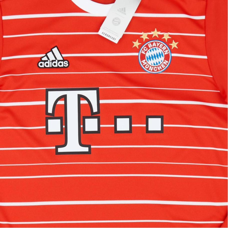 Adidas Футболка Bayern Munich черная мужская красная — фото 4