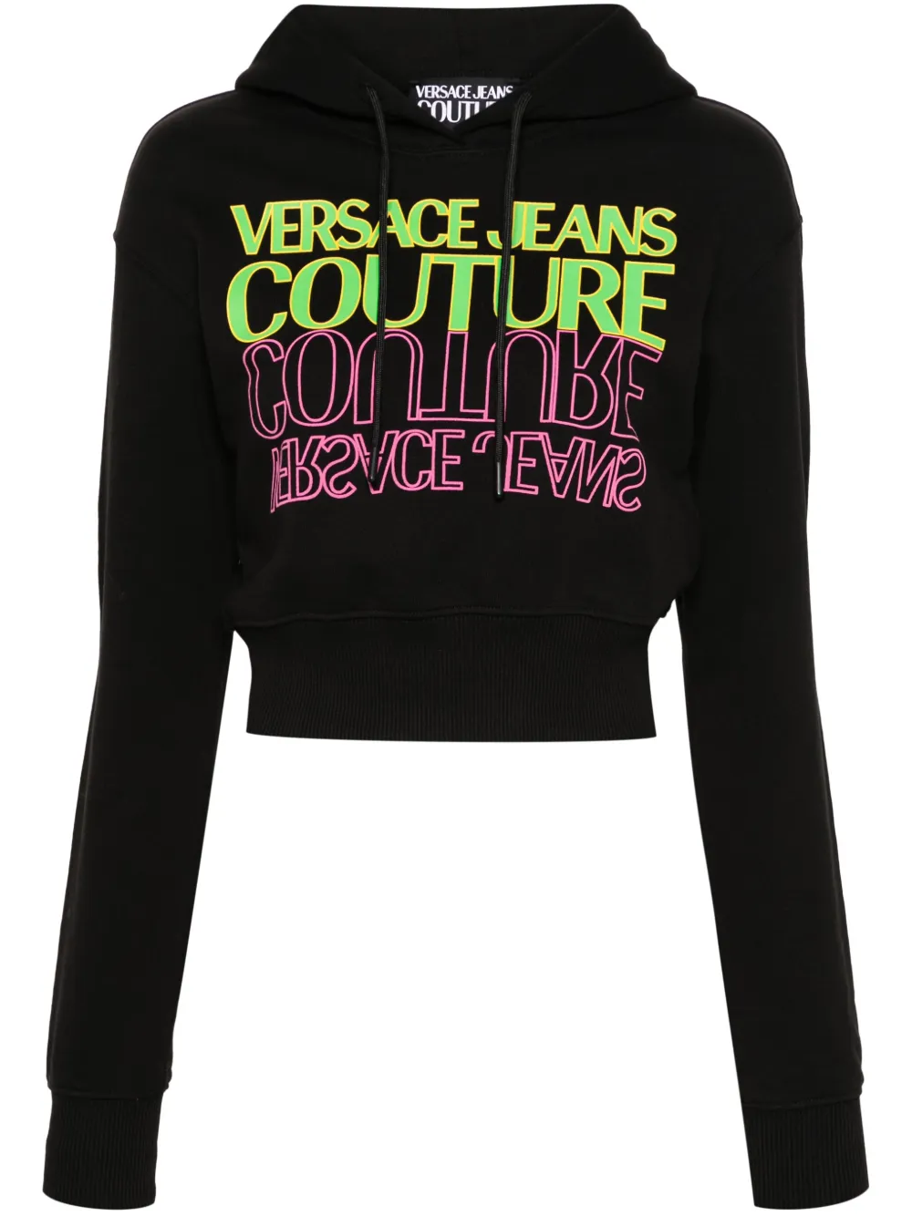 

Худи с логотипом Versace Jeans Couture, черный
