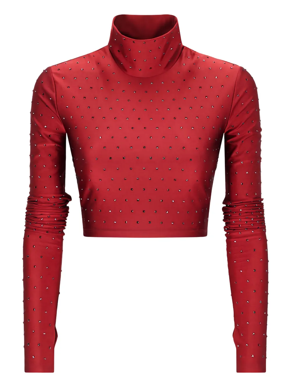 

Водолазка с украшением из кристаллов The Andamane, красный