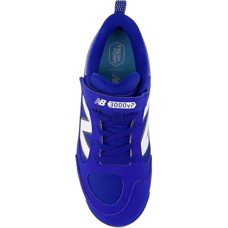 New Balance Обувь для тренировок kids' low top blue kids' с амортизацией fresh foam 3000v7, износостойкая — фото 3