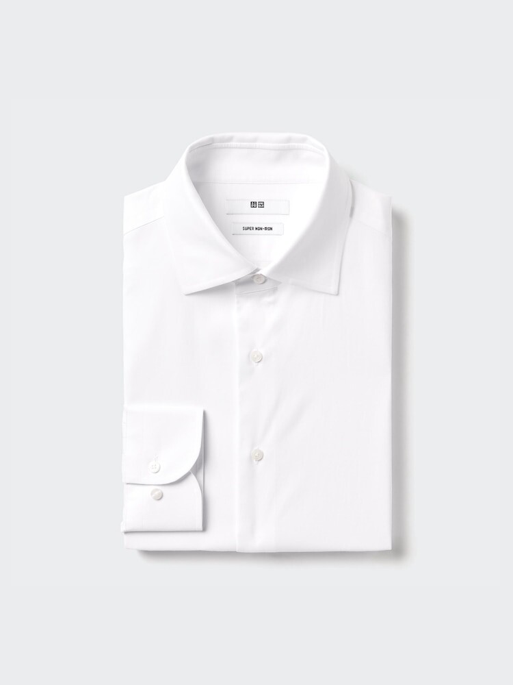 

Рубашка обычного покроя из сверхлегкого материала Uniqlo, цвет 00 белый