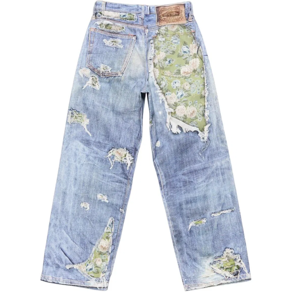 Джинсы Midsummer Capsule Collection SS26 Acne Studios сине-зеленые — фото 3