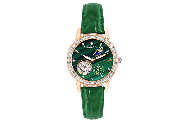 

KANGOL Часы Women's Watch, Green Band Gold Case Green Dial Goddess Edition
