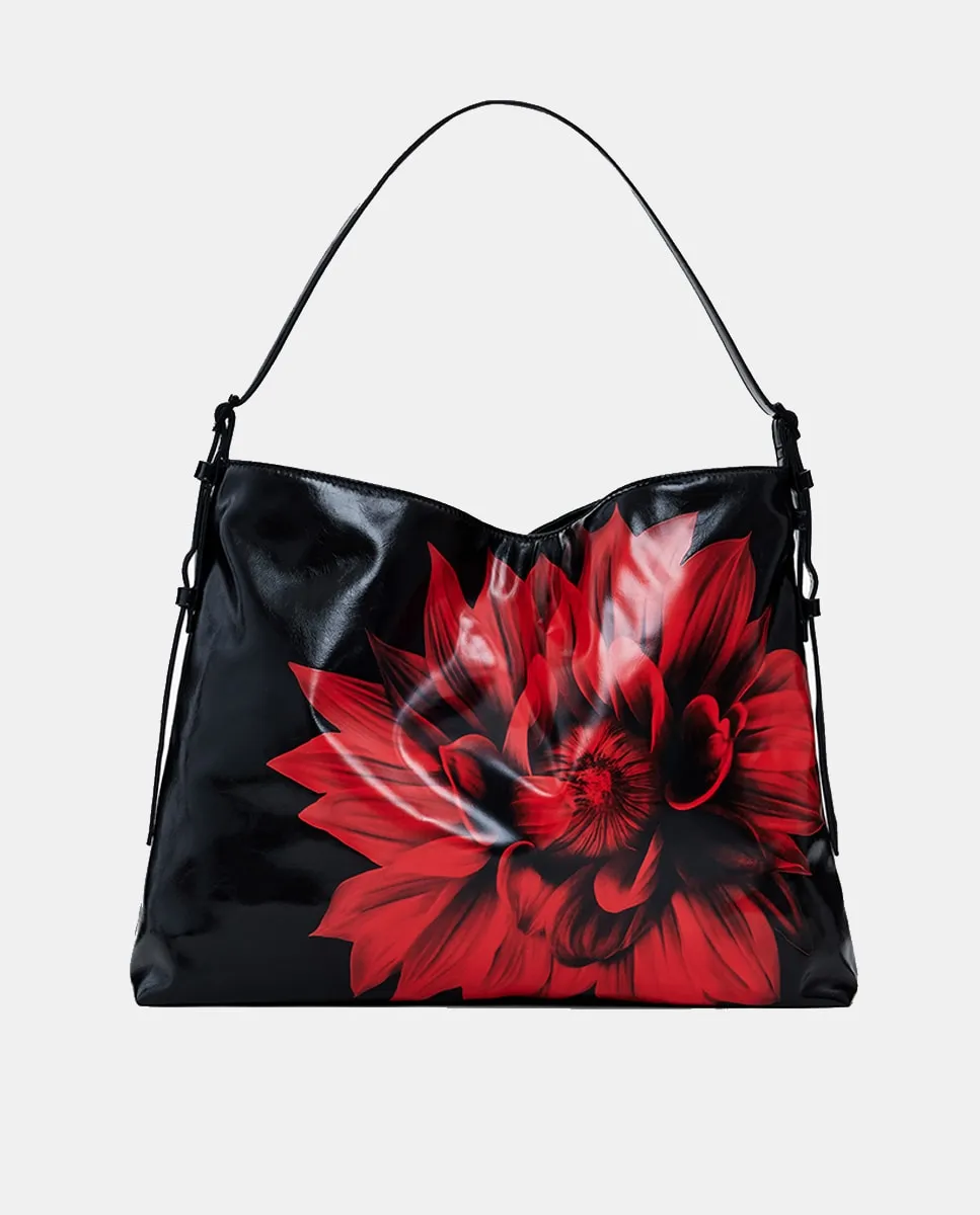 

Сумка через плечо с блестящим цветком, средняя Desigual