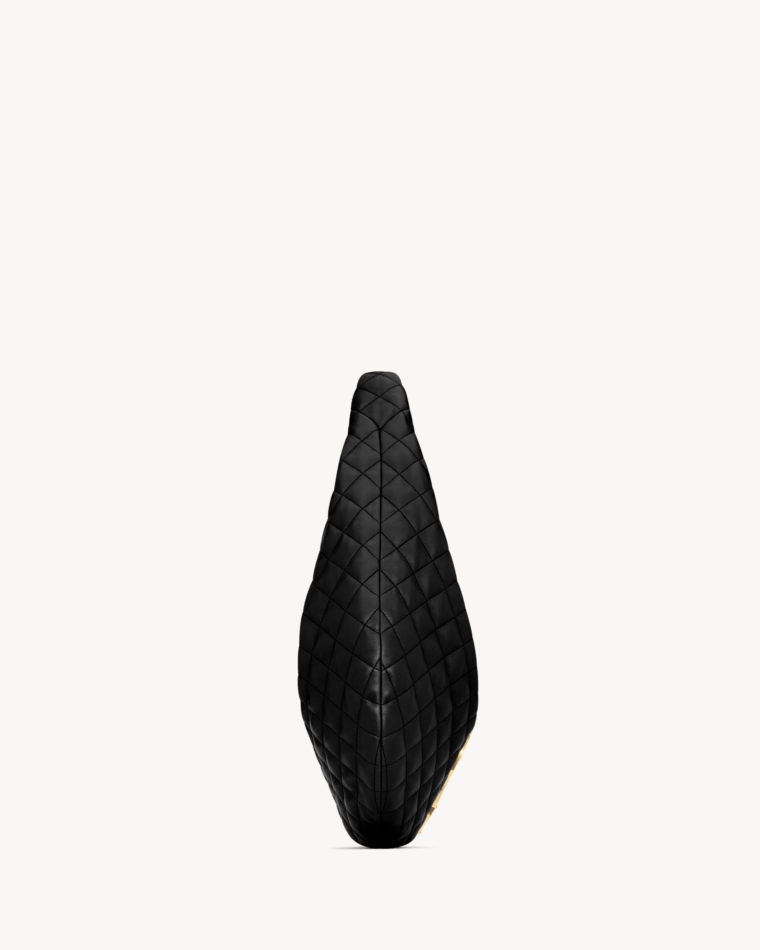Хобо-версия культовой ICARE из наппа-ягненка Saint Laurent, черный — фото 3