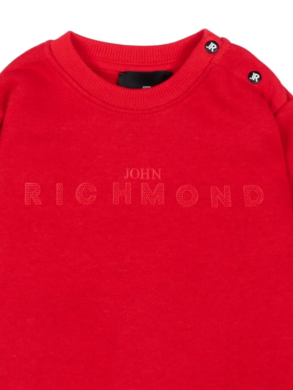 Толстовка с вышитым логотипом John Richmond Junior, красный — фото 3