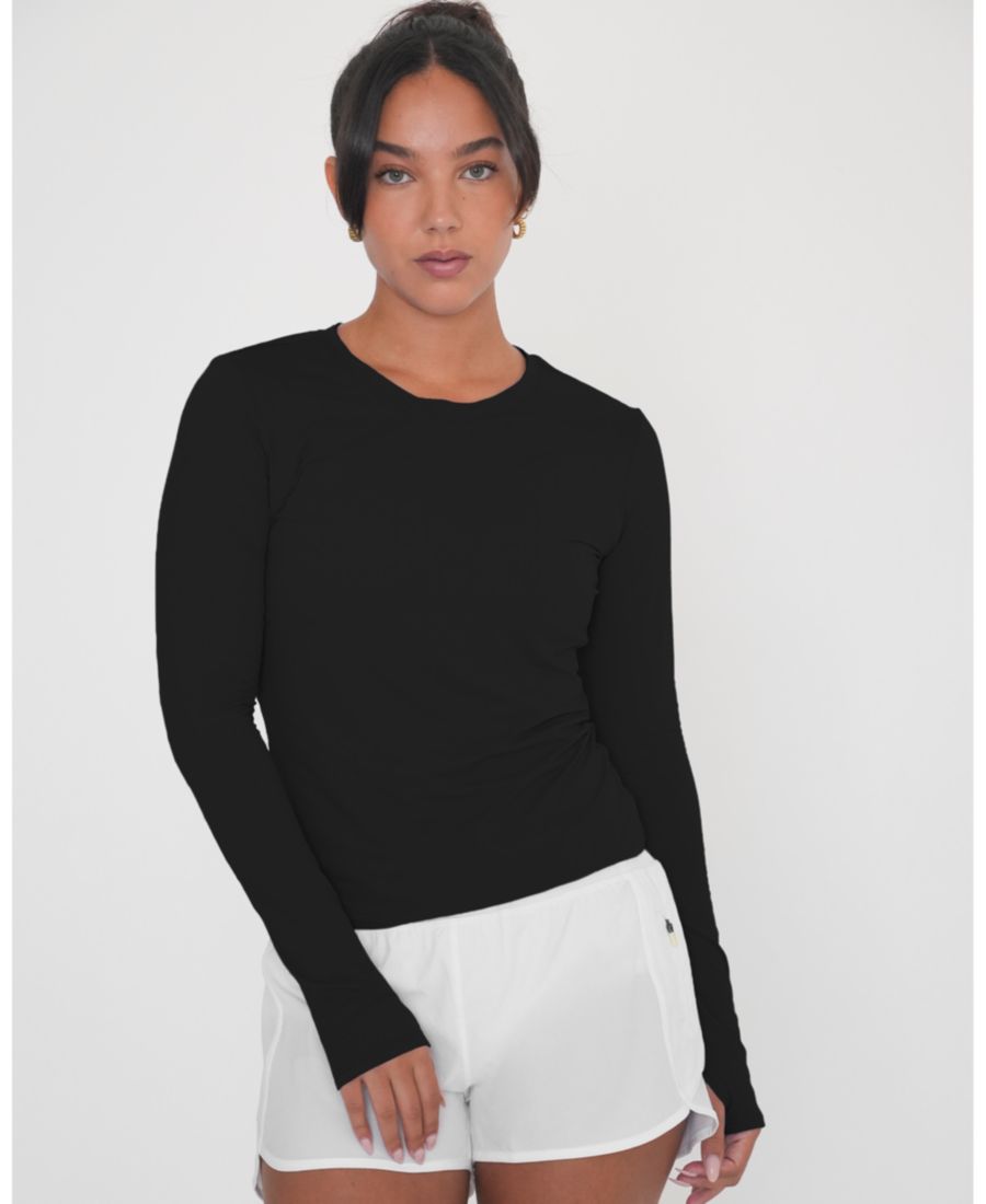 

Женская компрессионная нейлоновая футболка с длинными рукавами Raya средней длины Rebody Active, Black, Черный, Женская компрессионная нейлоновая футболка с длинными рукавами Raya средней длины Rebody Active, Black