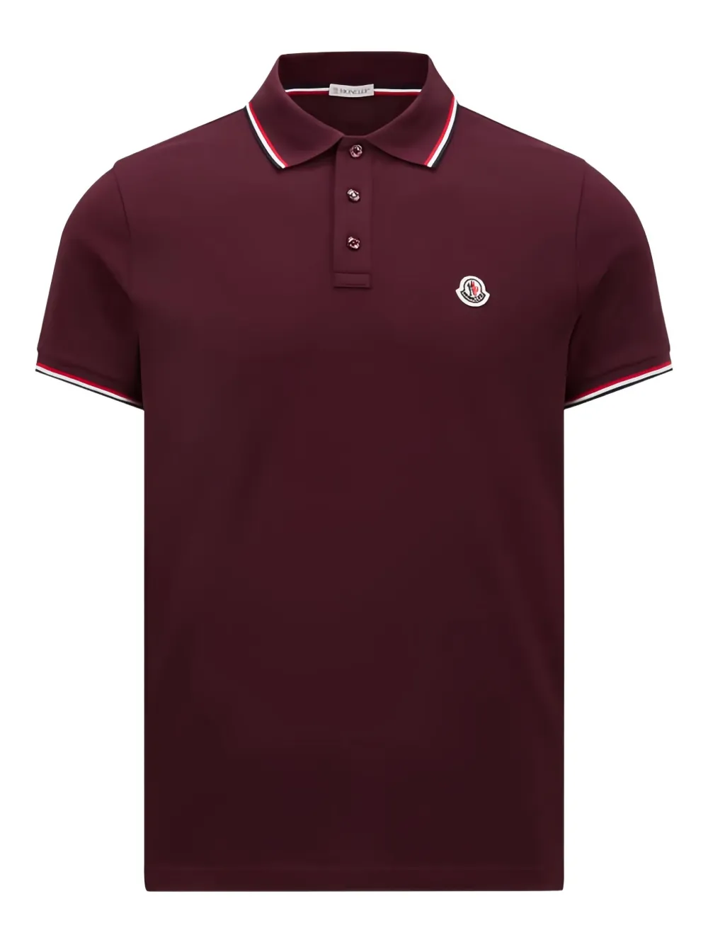 

Рубашка поло с нашивкой-логотипом MONCLER, красный