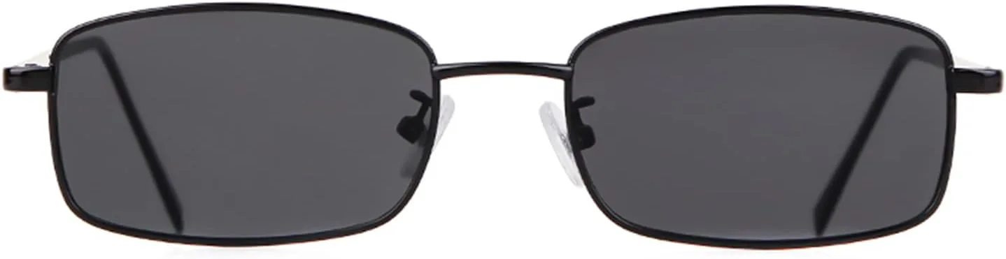 

Солнцезащитные очки ADE WU, маленькие, узкие, прямоугольные, женские и мужские, в стиле ретро, ​​Y2k, 80-х и 90-х, с защитой от ультрафиолета UV400, Black/Dark Grey