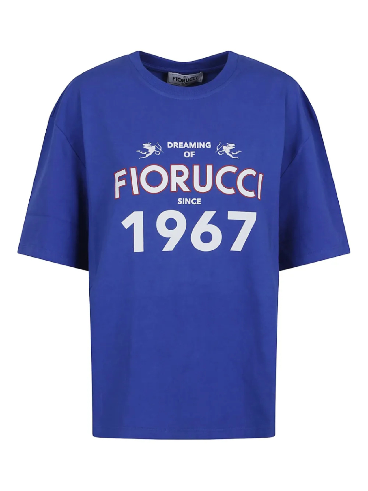 

Футболка из хлопка Fiorucci, синий