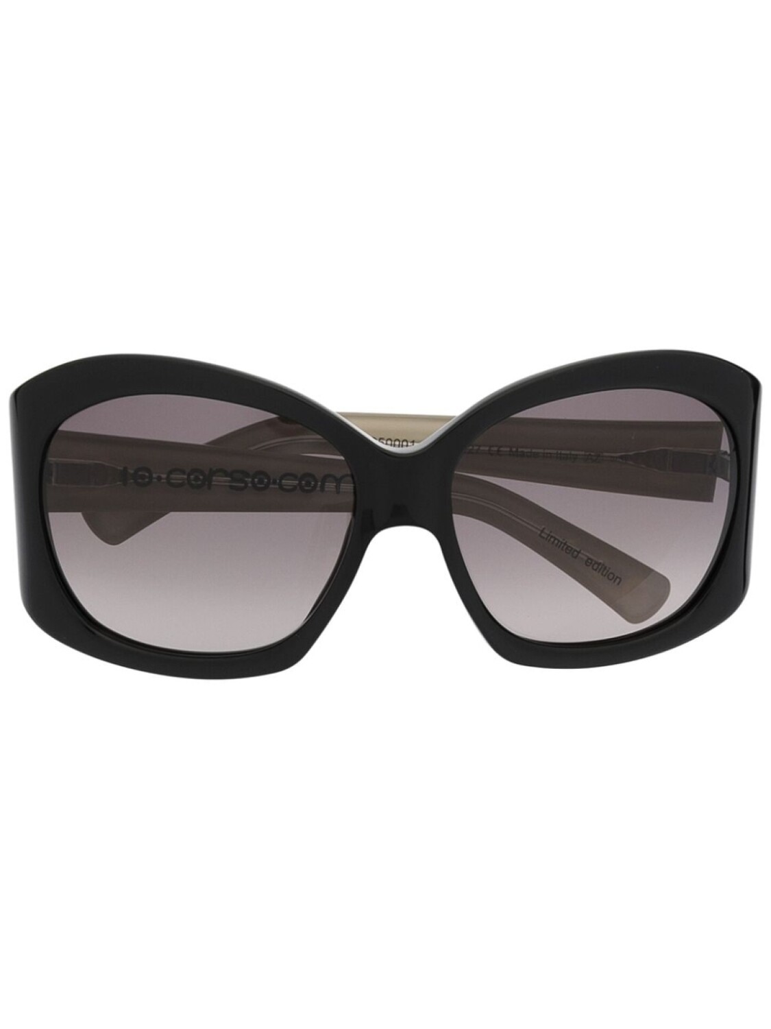 

Corso Como солнцезащитные очки в массивной оправе, черный