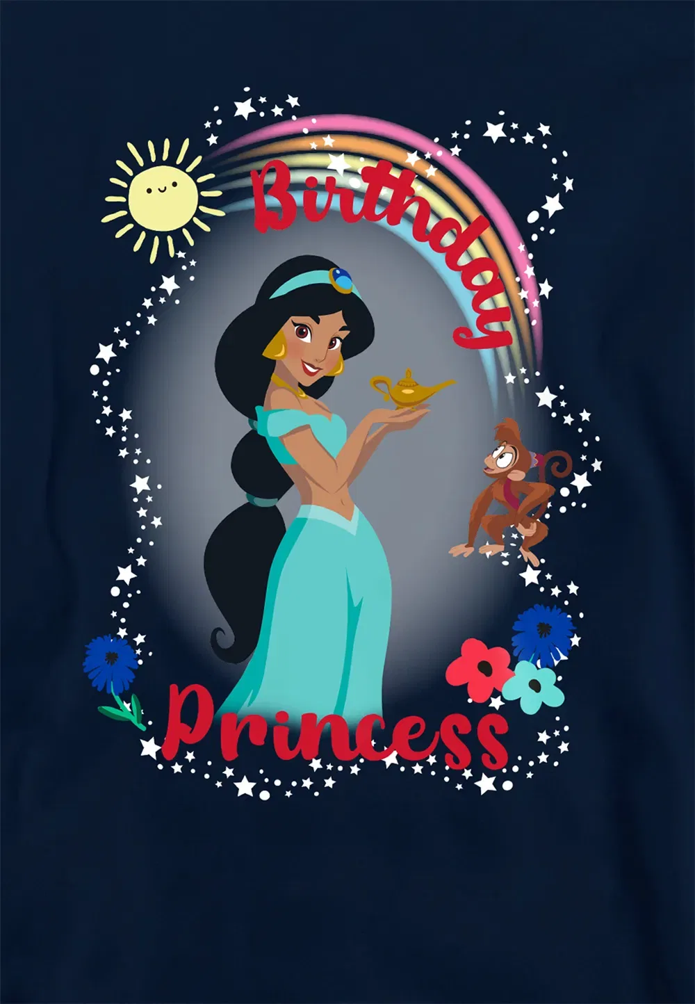 Детская худи с принтом Aladdin, Disney, темно-синий — фото 2