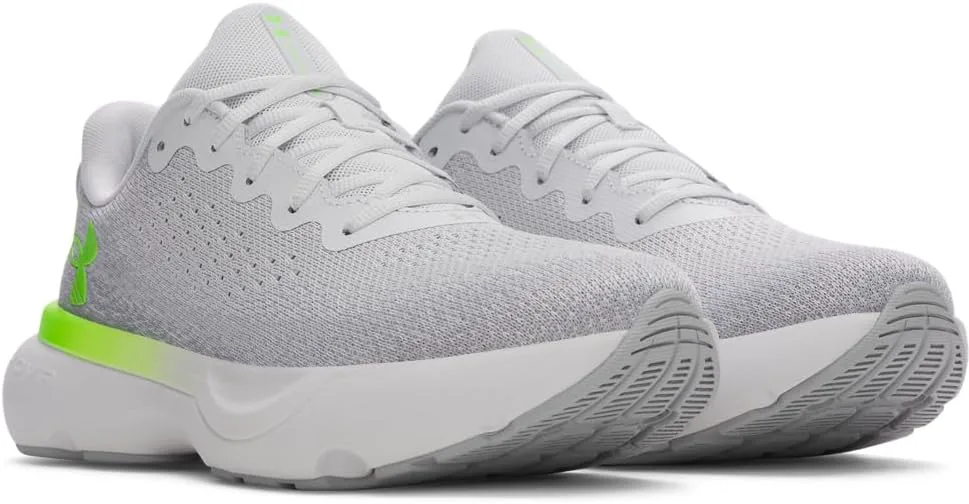 Мужские беговые кроссовки Under Armour Infinite, серый/зеленый — фото 3