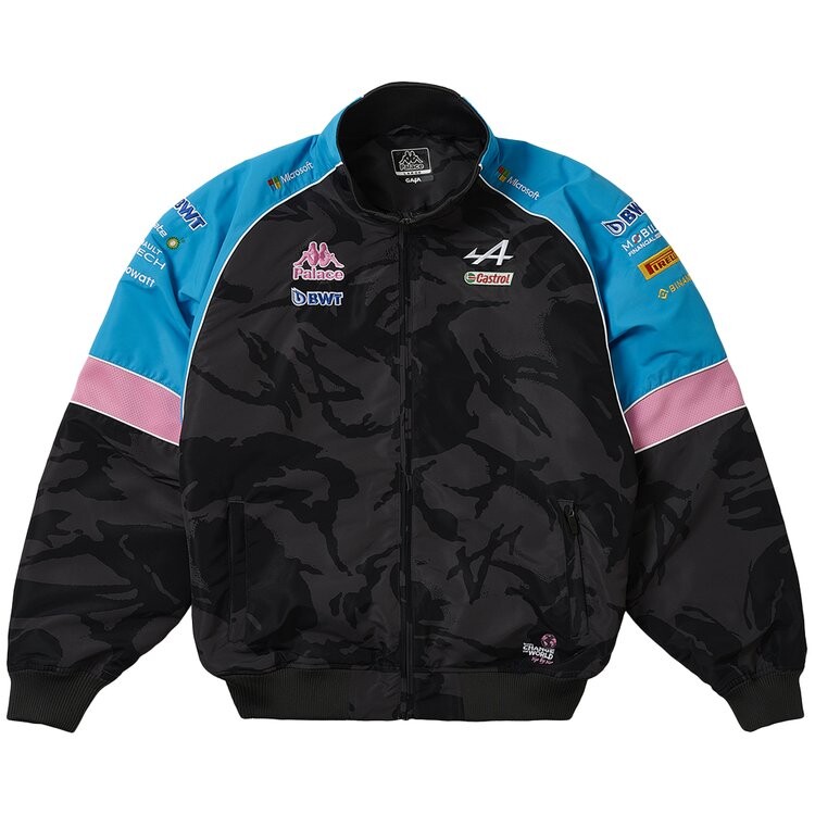 

Топ Palace x Kappa For Alpine Tracksuit 'Night Desert Camo', черный