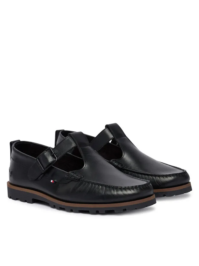 Tommy Hilfiger Лоферы Hilfiger Light Low Buckle FM0FM05846, черные — фото 2
