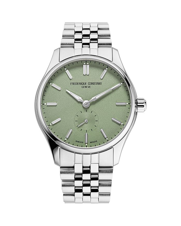 

Классические часы Index, 39 мм Frederique Constant, зеленый