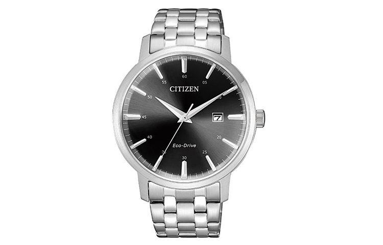 

CITIZEN Часы Ecology-Drive Collection Solar Quartz Movement Watch Men's Watch Black Dial, Black