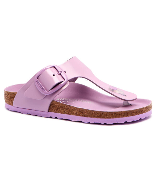Кожаные пляжные тапочки gizeh Birkenstock, лавандовый