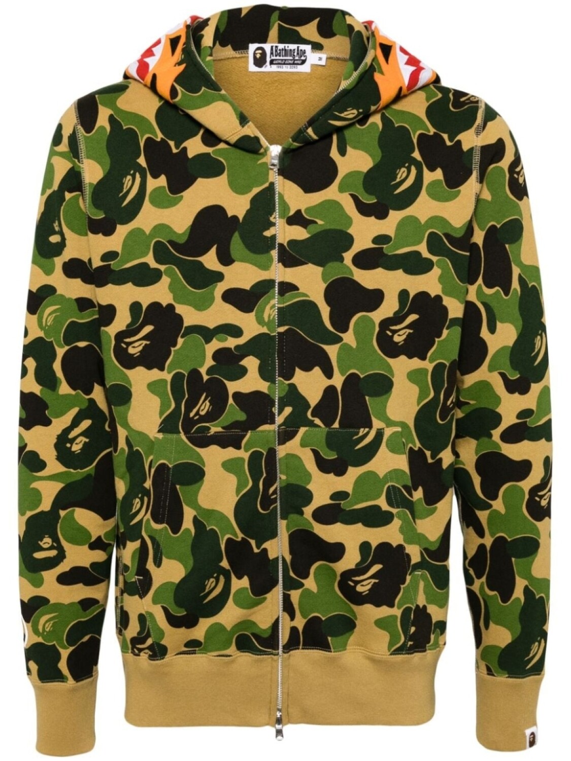 

A BATHING APE куртка ABC Camo с капюшоном, зеленый