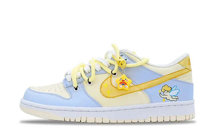 

Кроссовки Nike Dunk Skateboard Shoes Women's Low-Top White, Синий, Кроссовки Nike Dunk Skateboard Shoes Women's Low-Top White