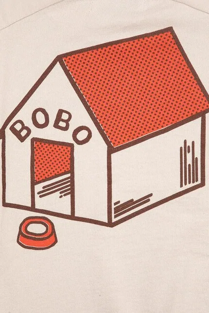 Блуза детская с принтом Pickles is at Home Bobo Choses, бежевый — фото 4