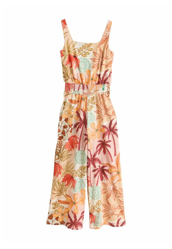 Комбинезон с квадратным вырезом, облегающий фигуру. Next, Pink Floral Patch Print