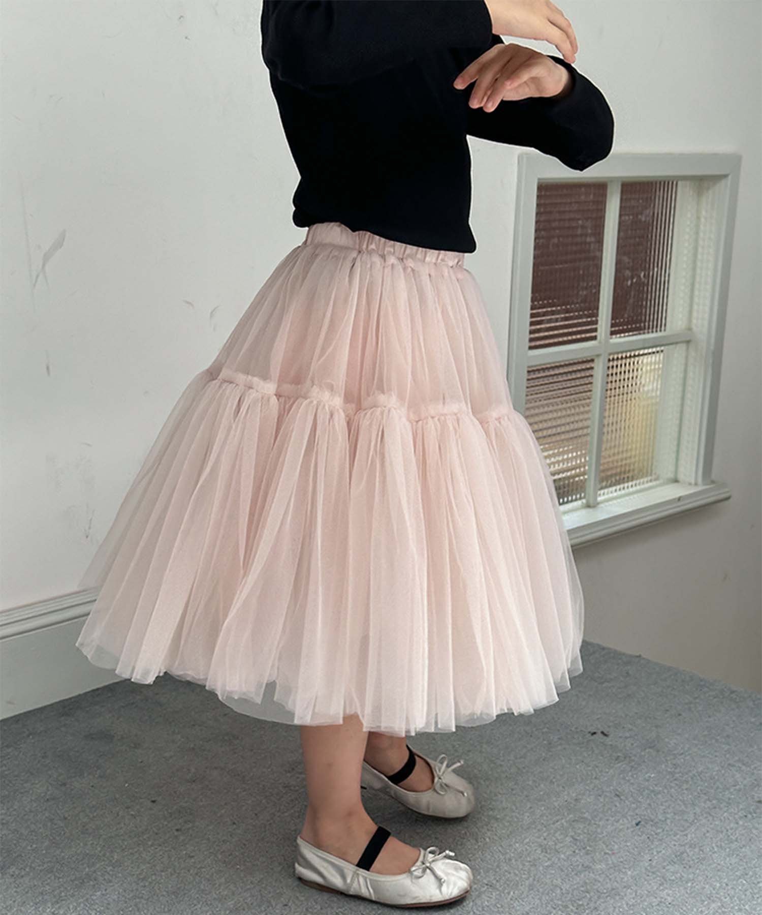Юбка из тюля Aimoha Kids, pink — фото 4