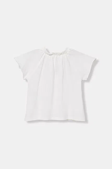 Футболка детская с коротким рукавом United Colors of Benetton, белый — фото 2