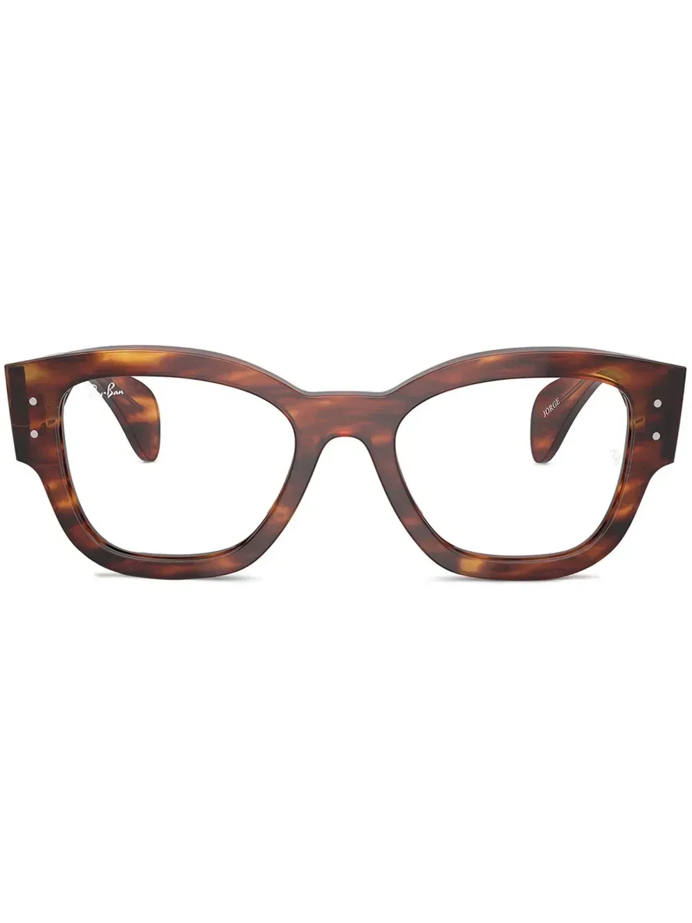 Очки Jorge в квадратной оправе Ray-Ban, коричневый