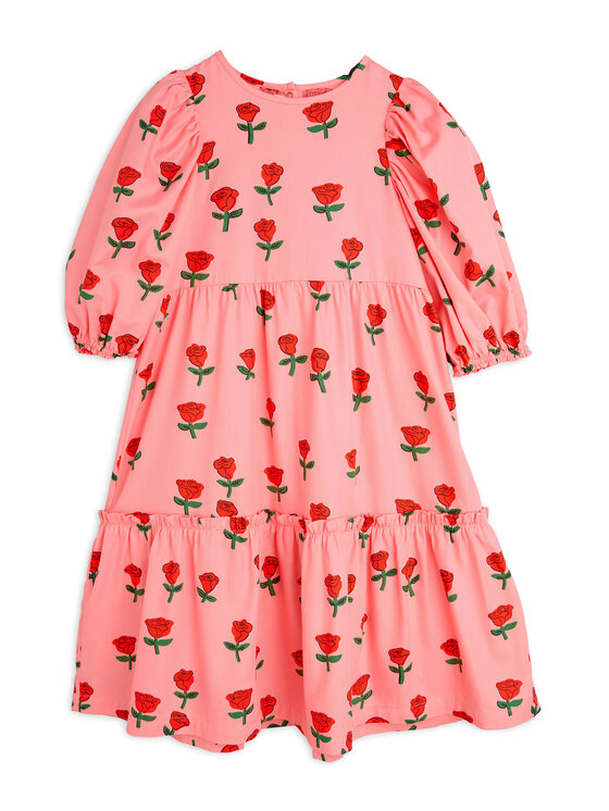 Платье на каждый день стандартный крой Roses 2515010528 Mini Rodini, розовый