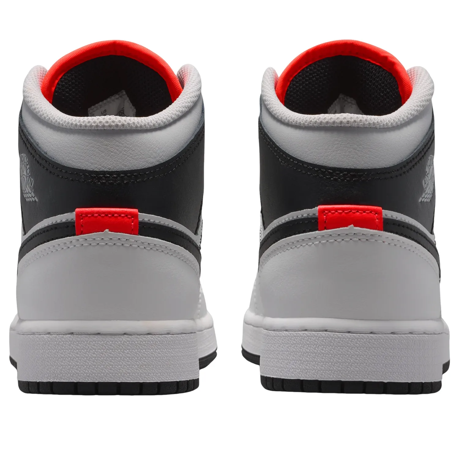 Кроссовки (GS) Air Jordan 1 Mid 'Summit White Infrared Black' — фото 3