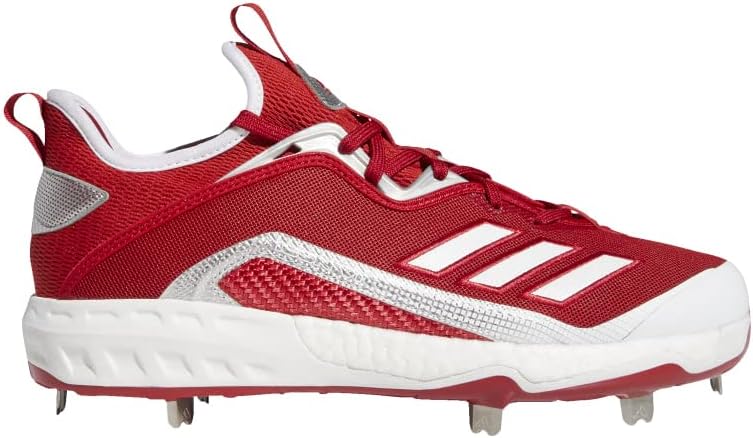 Мужские бейсбольные кроссовки Adidas FV9348, белый/красный — фото 2