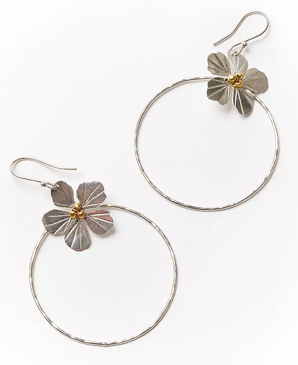 

Серьги-Кольца Ishya серебристого и золотистого оттенков Matr Boomie, silver