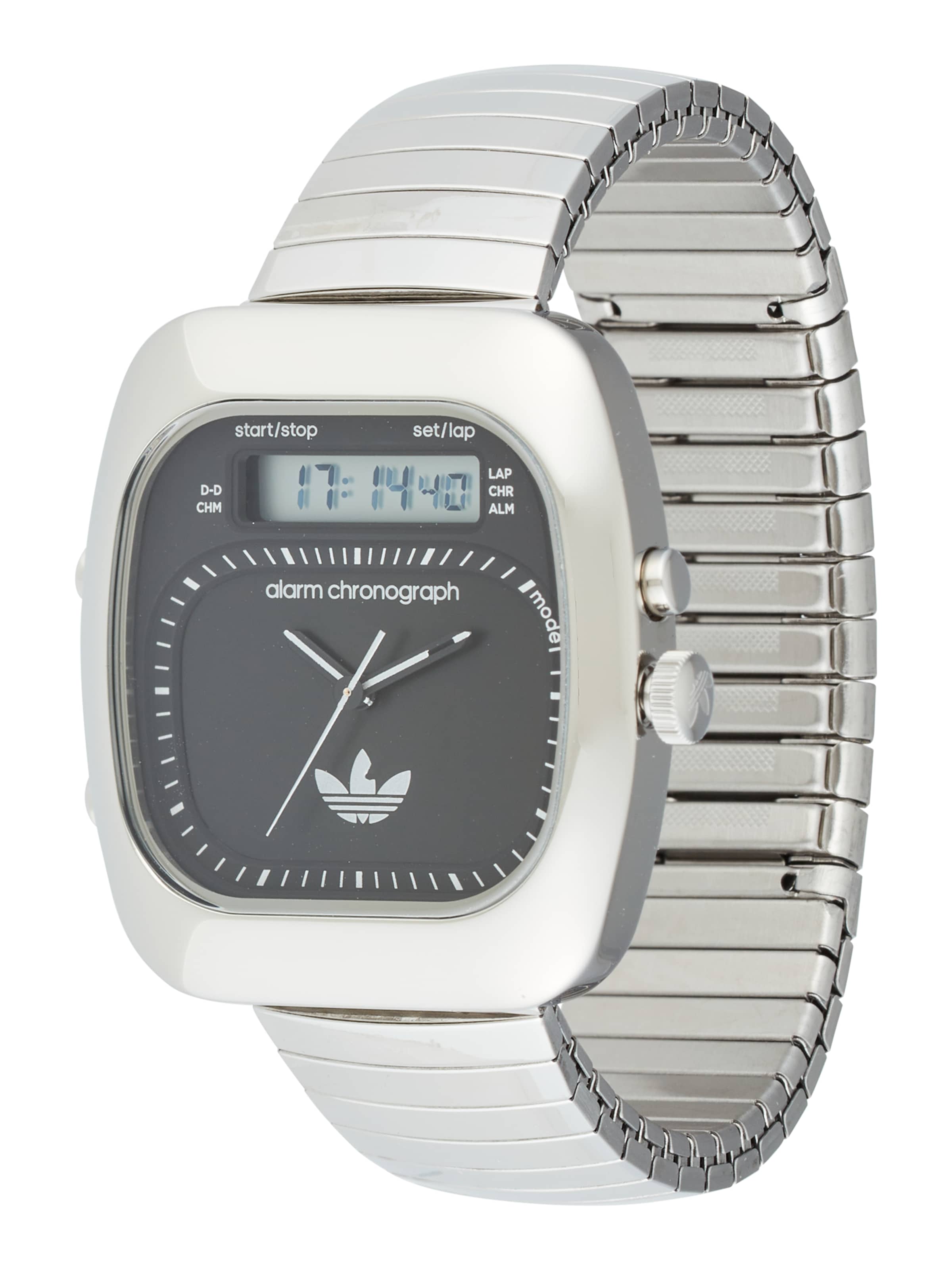 

Adidas Originals Цифровые часы 'Retro Wave Three' в серебристом цвете