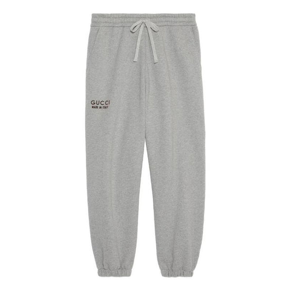 

Брюки cotton sweattrouser with print 'grey' Gucci, серый