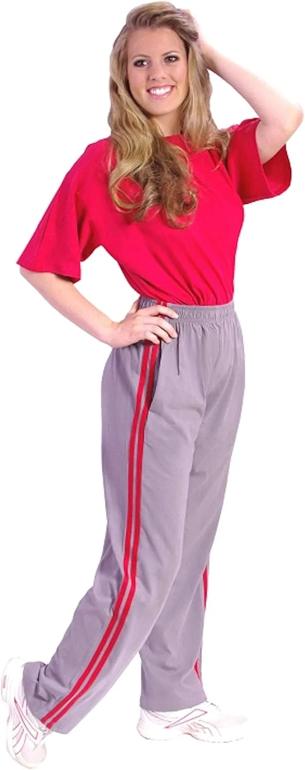 

Штаны Crazee Wear California Grey с красной полосой Relaxed Fit