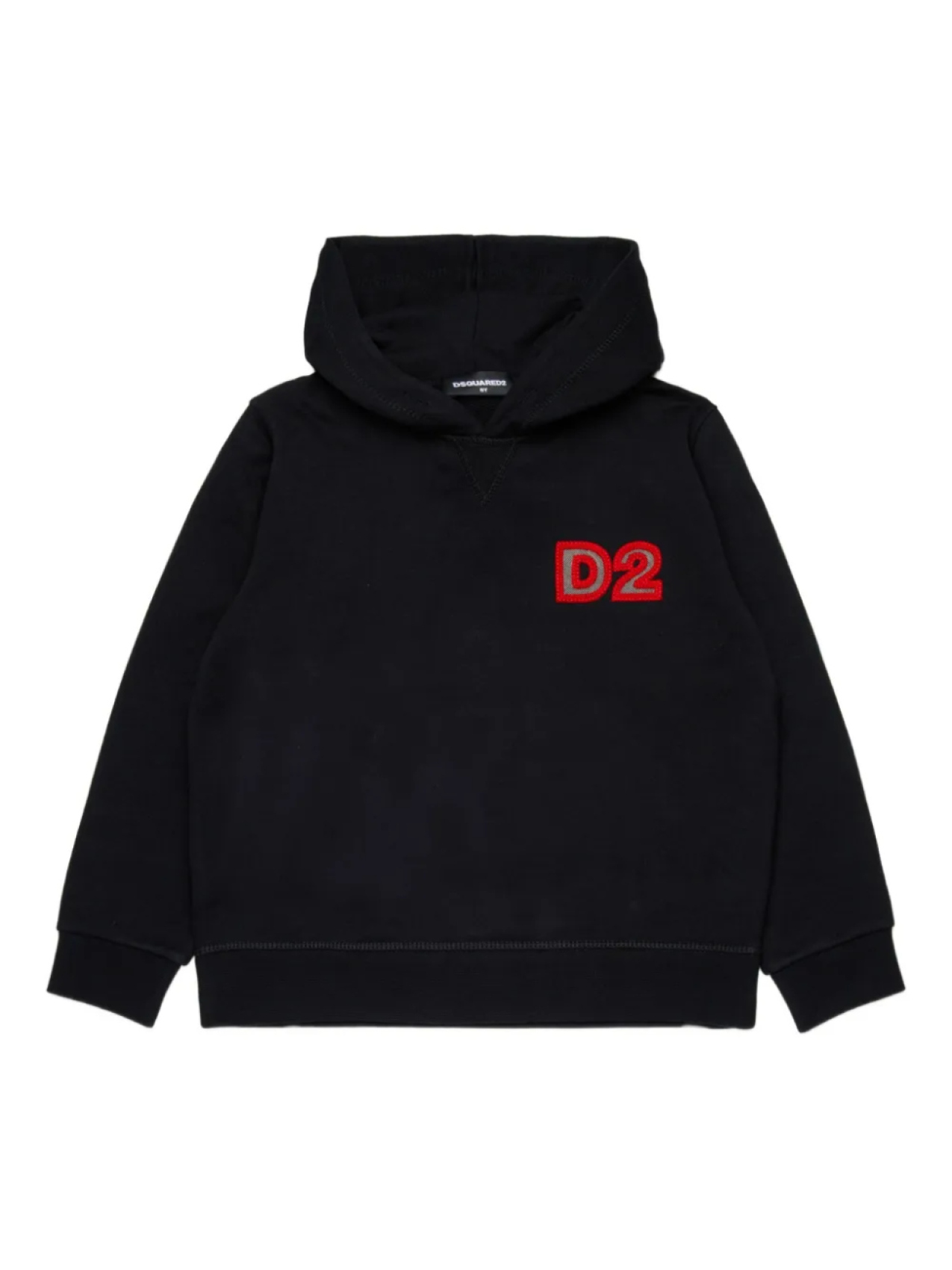 

DSQUARED2 KIDS худи с нашивкой-логотипом, черный