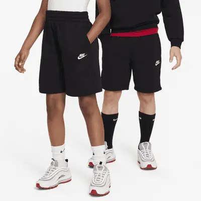 Шорты Nike Sportswear Club Fleece, черный/белый