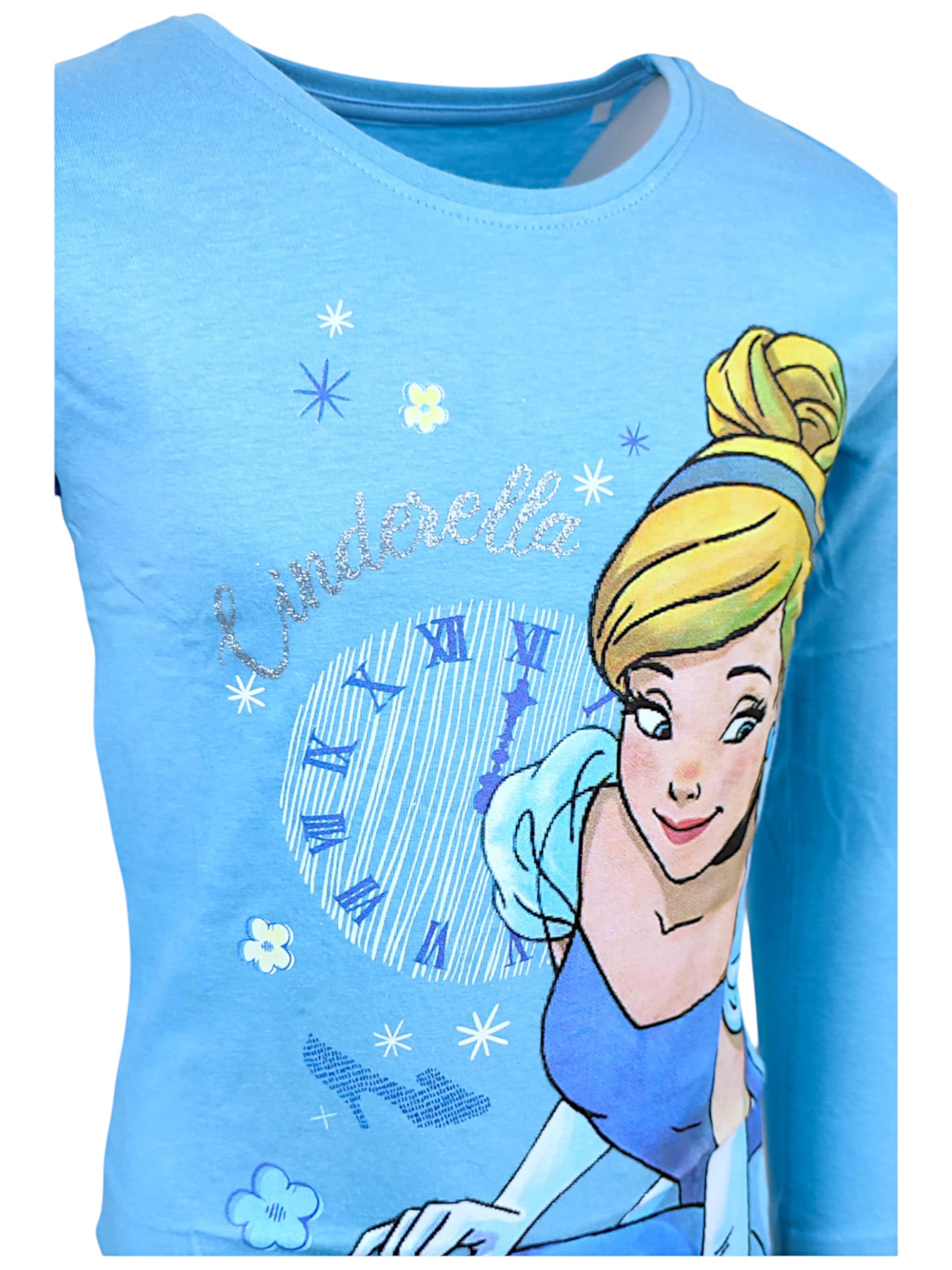 Disney Princess Лонгслив 'Langarmshirt Cinderella' в светло-голубом цвете — фото 3