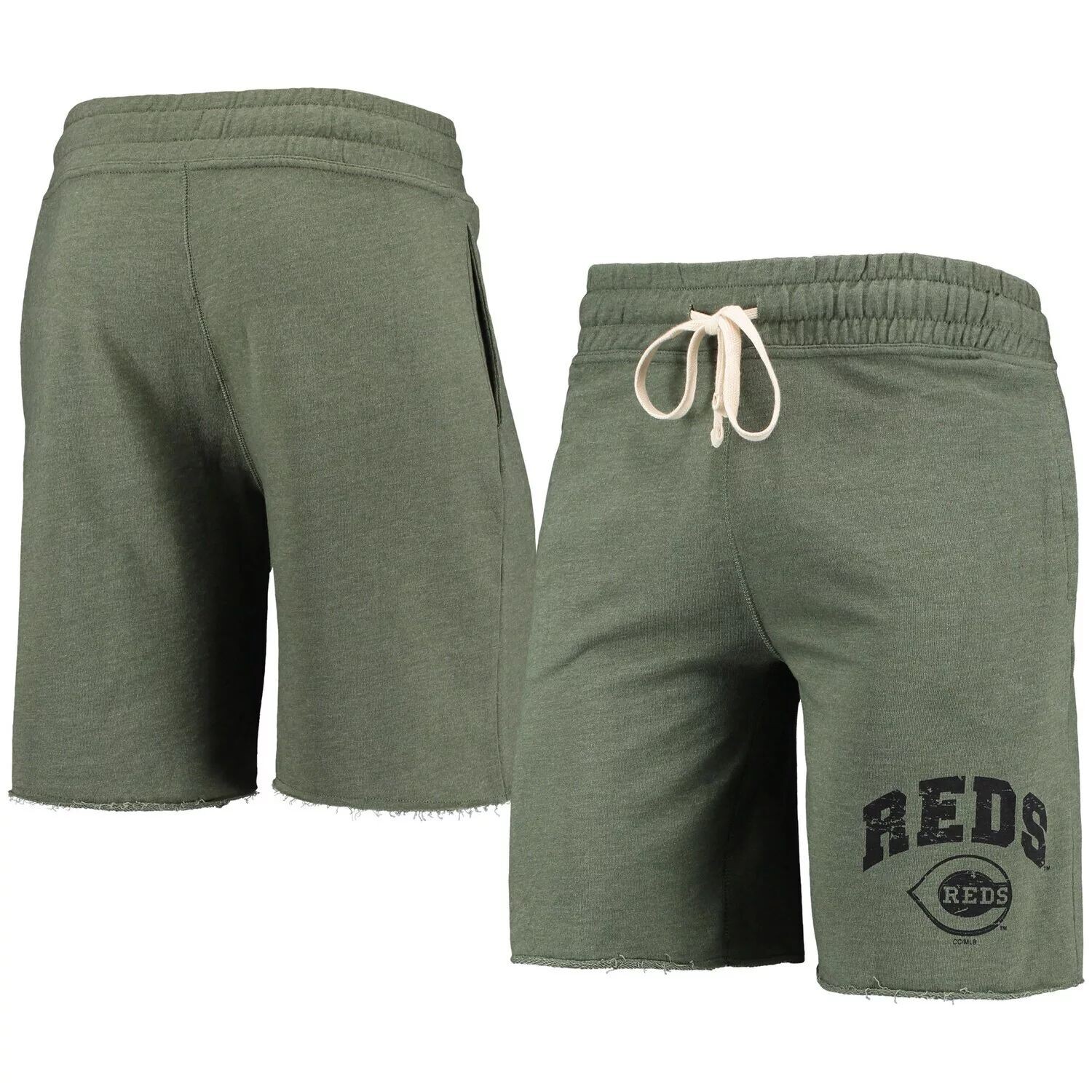 

Мужские шорты Concepts Sport с принтом оливкового цвета Cincinnati Reds Mainstream Tri-Blend шорты