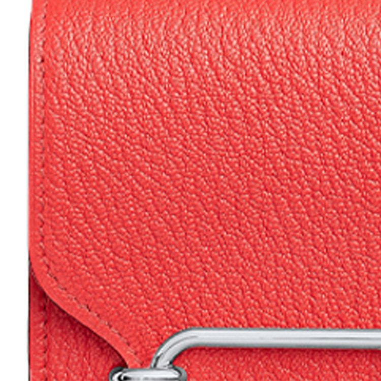 HERMES Кошелёк из козьей кожи Roulis Women's Texas Rose Pink — фото 4