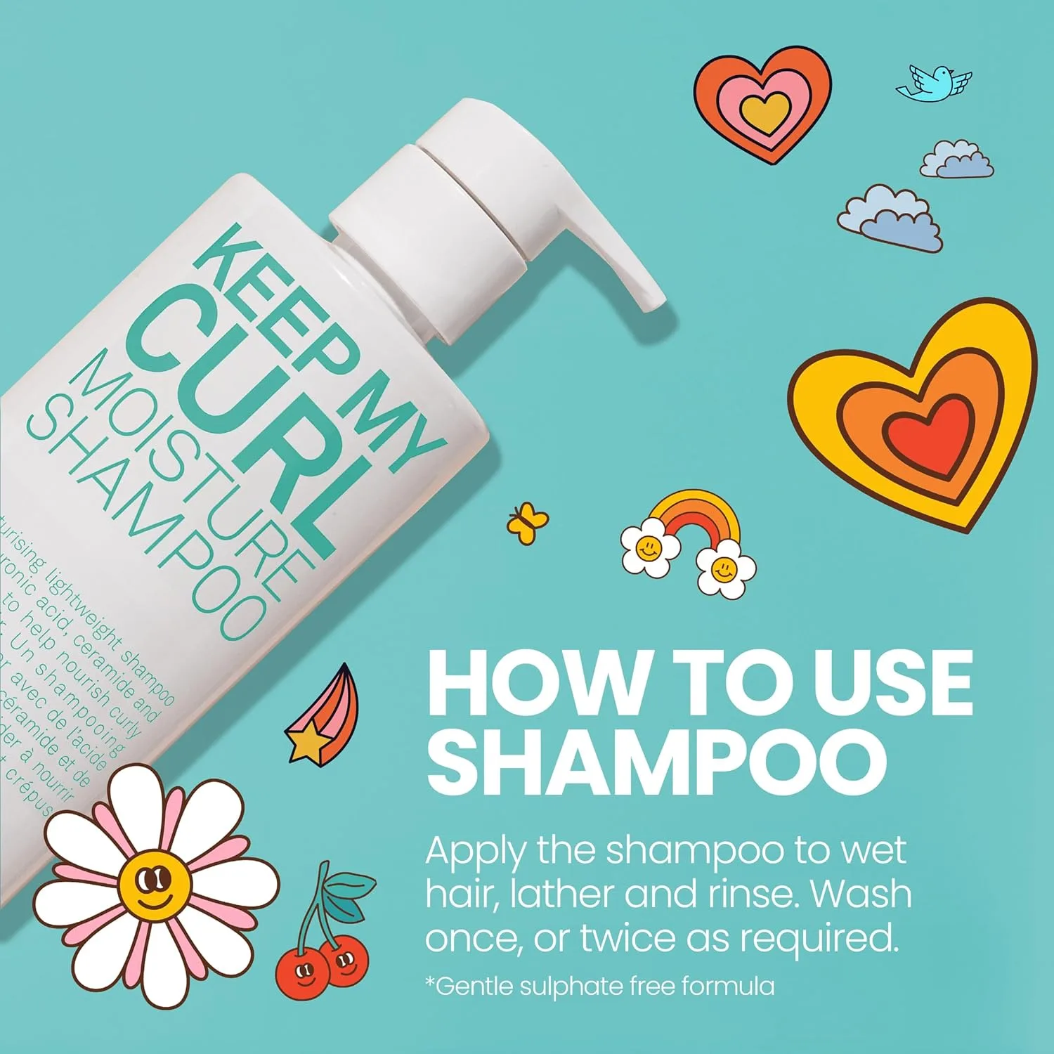 ELEVEN AUSTRALIA Keep My Curl Moisture шампунь для женщин и мужчин - увлажняющий шампунь против пушистости для кудрявых, волнистых или кудрявых волос 961 мл — фото 2