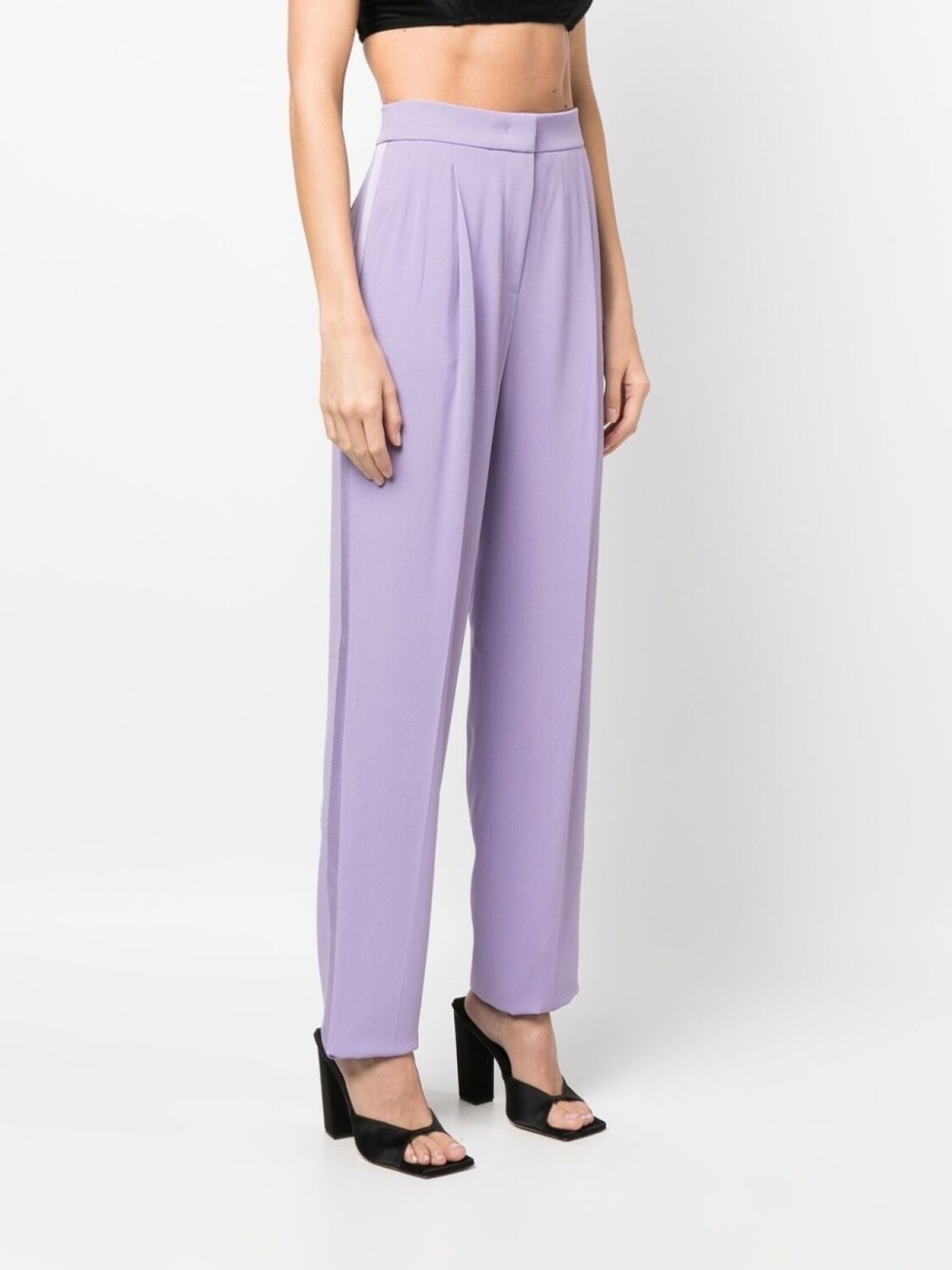 

Emporio Armani брюки прямого кроя с лампасами, фиолетовый