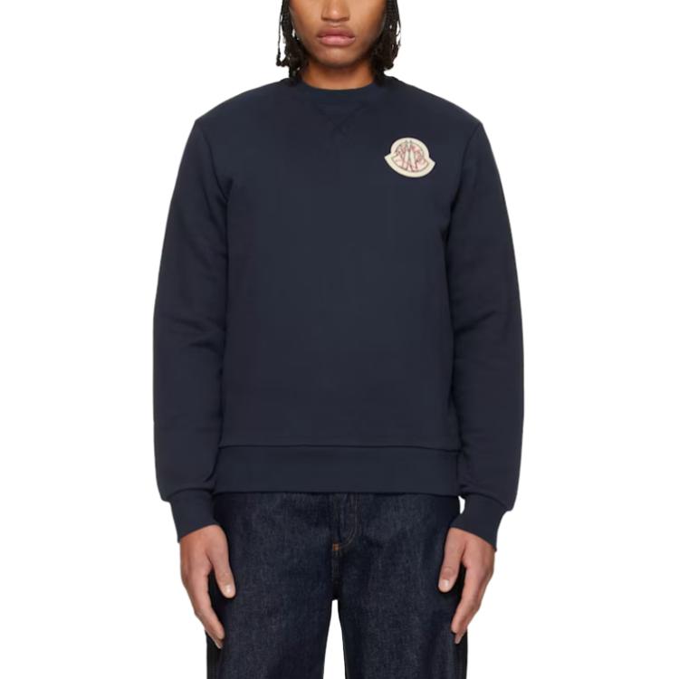 

Moncler Мужская толстовка, темно-синяя, с круглым вырезом, умеренно прямой крой, Синий, Moncler Мужская толстовка, темно-синяя, с круглым вырезом, умеренно прямой крой