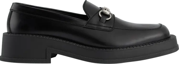 

Кроссовки Gucci Chunky Loafer Horsebit 'Black', черный