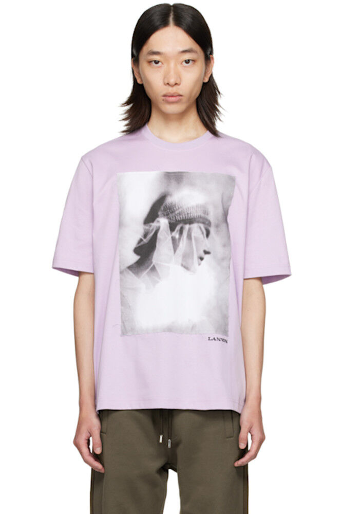 

Классическая футболка с принтом Purple Archives Lanvin