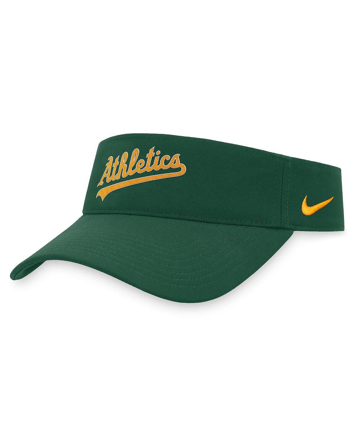 

Мужской зеленый регулируемый козырек Oakland Athletics Wordmark Performance Nike