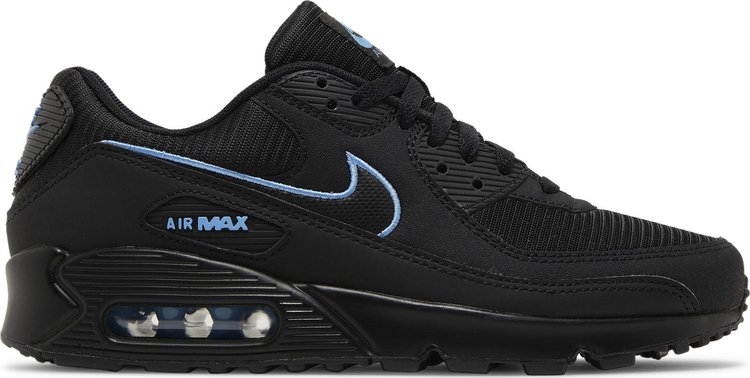 

Кроссовки Air Max 90 'Black University Blue', черный