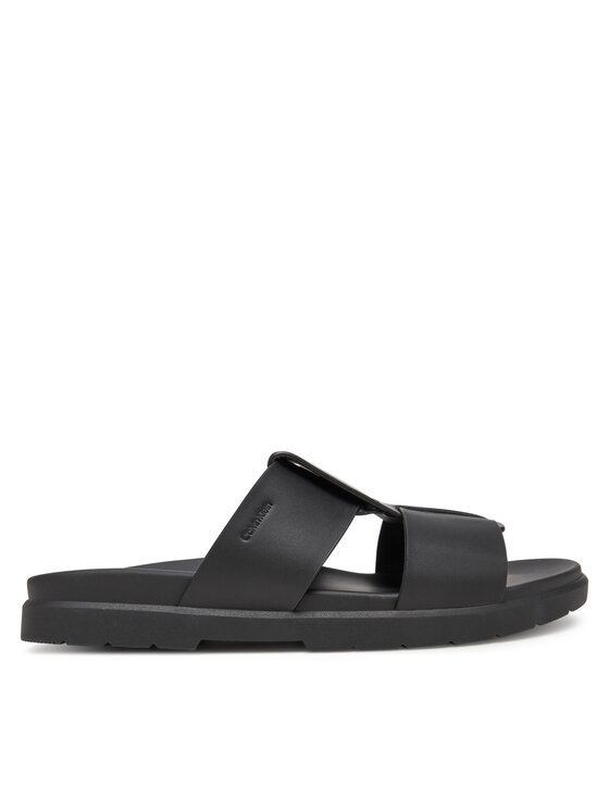 

Мюли Lug Sandal Double T Lth HM0HM01734 Calvin Klein, черный