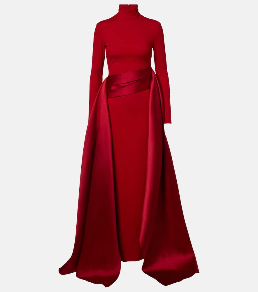 

Платье Olivia с отделкой из сатина Solace London, Red 113